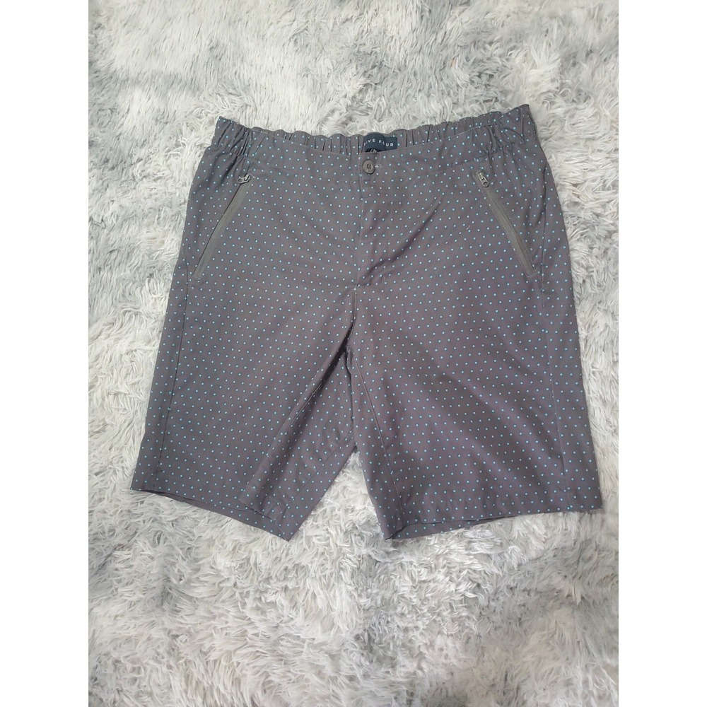Five Four Men's Picard Hybrid Shorts Size 38 - Blue Polka Dot Swim/Board Shorts
